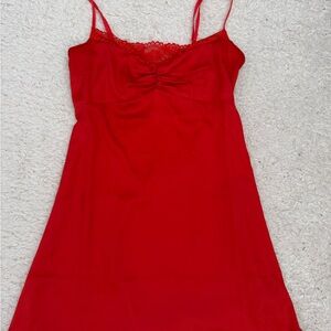 urban outfitters red mini dress